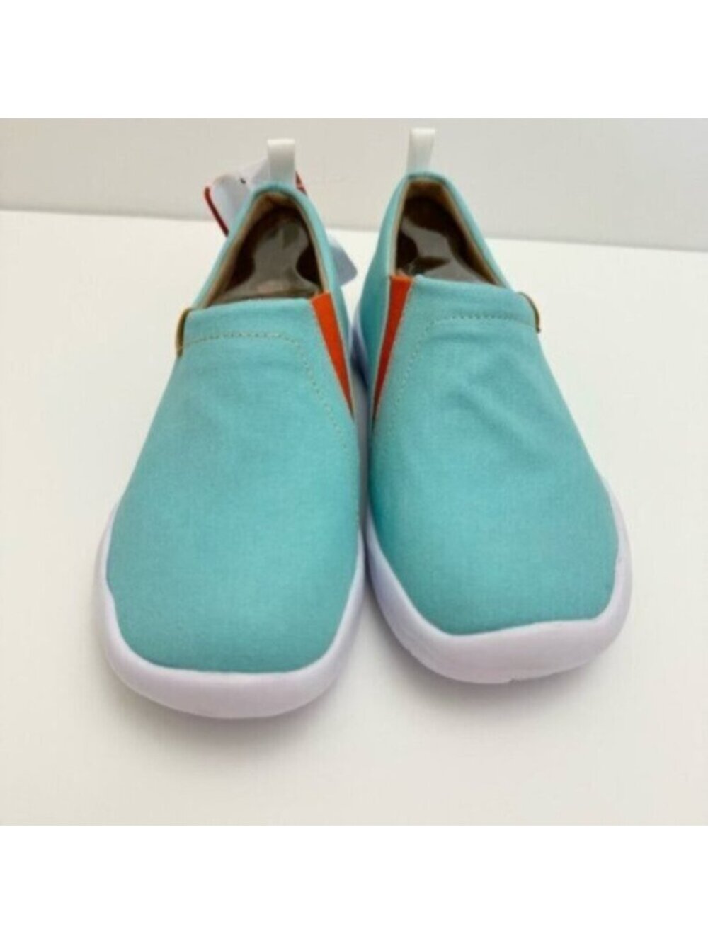 Size 6.5 UIN Womens Slip On Shoes Canvas Loafers Toledo Sky Blue
